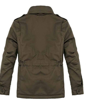 Jaket Blazer Pria Fashion Katun Tebal Berkualitas Tinggi Desain Multi Kantong OEM Kustom