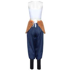 Costume de cosplay Inosuke Hashibira pour femme, tenue d'anime, pantalon bleu avec bordure en fourrure, vêtements de convention d'Halloween pour adultes - Product Image 2