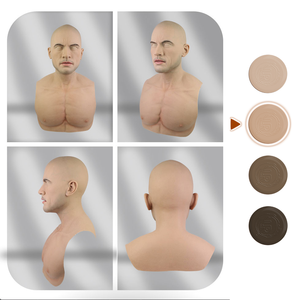 Déguisement de fête d'Halloween Couvre-chef en silicone complet pour acteur masculin pour le tournage d'accessoires de film Ballon de <span class=keywords><strong>mascarade</strong></span> Cosplay - Product Image 6