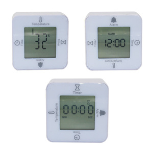 Reloj despertador electrónico de cuatro lados, dispositivo digital con pantalla <span class=keywords><strong>LED</strong></span> retroiluminada, con temporizador y temperatura, calendario perpetuo, tamaño pequeño - Product Image 5