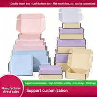 Boîte d'emballage en carton rigide recyclable avec couvercle rabattable, taille personnalisée, impression de logo en couleur, doublure en éponge, durable, pour cadeaux, chaussettes, fourrure
