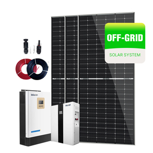 Hoàn thành tấm pin mặt trời Kit 10KW năng lượng mặt trời hệ thống điện hoàn chỉnh lai Bộ pin năng lượng mặt trời Hệ thống lưu trữ năng lượng - Product Image 1