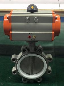 COVNA Type de cosse en acier inoxydable WCB Vanne papillon résiliente Softseal pneumatique pour le dessalement de l'eau de mer - Product Image 4