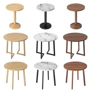 Nordic Style Round <b>Coffee</b> <b>Table</b> Modern Minimalist Reception Desk <b>Small</b> Wooden <b>Table</b> For Milk Tea Shop Adult Use - Product Image 1