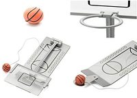 Juego de Baloncesto en Miniatura, Juego Educativo de Escritorio para Oficina, Hecho de Plástico y Metal