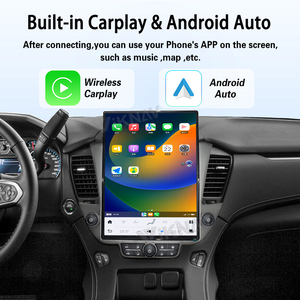 Autoradio 15,6 pouces pour Chevrolet Tahoe Suburban GMC <span class=keywords><strong>Yukon</strong></span> 2014-2020 Lecteur autoradio Android Carplay sans fil Navigation GPS - Product Image 3