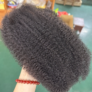 HOHO Dreads High Quality Afro Kinky Bulk Human Hair Natural Black Wholesale Bulk Braiding Hair 30g Hair Extensions - Product Image 4