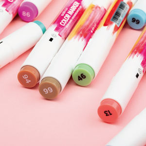 STA Factory Direct Supply Ensemble de marqueurs aquarelle à double extrémité pour <span class=keywords><strong>alcool</strong></span> à l'huile Crayons colorés Étudiants Enfants <span class=keywords><strong>Dessin</strong></span> en vrac - Product Image 2