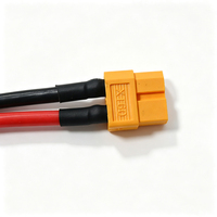 Kabel Charger RX dengan Konektor XT60 Female dan Harness Kabel dengan 2 Terminal Ring untuk Pengisian Baterai Robot