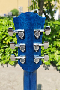Guitarra Acústica de Marca con Tapa de Abeto Sólido, Color Azul Vintage Brillante, Precio al por Mayor - Product Image 6