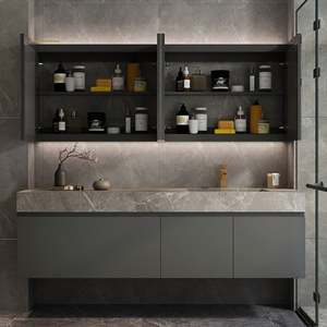 Muebles de Baño Modernos de Estilo Americano, Impermeables, Gabinetes de Baño Personalizados - Product Image 6