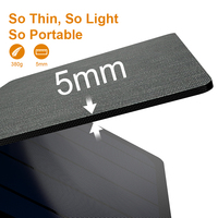 IP67 Tablet ponsel Panel surya lipat portabel, tahan air 15-56W USB tipe-c PD QC pengisian cepat SunPower Cell luar ruangan