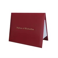 Funda para certificados Carpeta para archivos Protector de certificados de cuero Piel para bebés