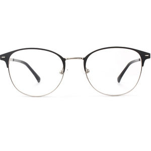 الجملة عالية الجودة جولة الحاجب الفولاذ المقاوم للصدأ المواد المعدنية نظارات إطارات بصرية النظارات نظارات ل رجل امرأة - Product Image 1