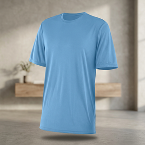 T-shirt de sport à manches courtes pour hommes, personnalisé avec logo imprimé, séchage rapide, style européen, pour équipes sportives, performance optimale, vente en gros - Product Image 4