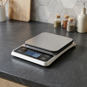 Báscula Digital Inalámbrica Electrónica de Cocina de Nuevo Diseño, Capacidad de 10 kg/15 kg, Construcción de Acero Inoxidable para Pesar Alimentos y Paquetería - Product Image 3