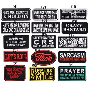 अमेरिकी बाजार पंक उद्धृत कढ़ाई पैच ने विद्रोहियों के लिए पैच पर लोहे के डिजाइन को तैयार किया - Product Image 3