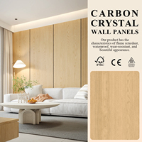Panneaux muraux classiques en bambou et charbon de bois, imperméables et ignifuges, à motif floral, pour la décoration intérieure d'hôtels, cuisines et gymnases, effet fluorescent