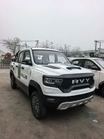 Pick-up électrique JD RVY Nouvelle Énergie avec une autonomie maximale de 300 km, charge rapide en 6 heures, batterie 50 kW 30 kWh, options blanc/or/bleu
