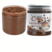 Vente chaude hydratant couche profonde réparation café corps gommage bain moussant sel exfoliant gommage pour les pieds