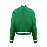 Pull en tricot col en V pour femme, style sportif, idéal pour l'hiver, collection Preppy, vente en gros sur mesure