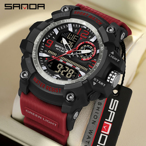 Reloj Electrónico SANDA 3367, Reloj Deportivo Multifuncional de Moda para Adolescentes, Reloj de Pulsera para Estudiantes con Alarma a Prueba de Agua - Product Image 1