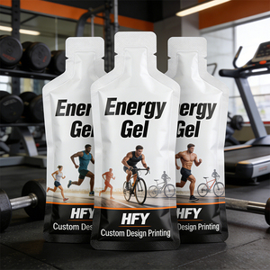 Sacchetto Biodegradabile Personalizzato <span class=keywords><strong>per</strong></span> Gel Energetico Sportivo, Confezione <span class=keywords><strong>per</strong></span> Bevande Energetiche con Etichetta Privata - Product Image 2