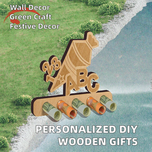 Idées cadeaux d'anniversaire : Ornements numériques en bois personnalisés à faire soi-même, écologiques, de forme irrégulière, technique de découpe, mur d'argent - Product Image 2