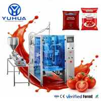 Machine d'emballage verticale entièrement automatique YH pour ketchup de tomate, machine d'emballage de liquides pour pâtes, sauces tomates et condiments
