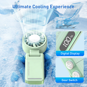 Ventilatore Portatile Mini USB Ricaricabile, Ventilatore Rinfrescante da Mano, Ventilatore Indossabile a Clip per Cintura e Collo - Product Image 5