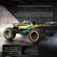Huvelon E 1/10 RC Monster Truck 4WD Voiture télécommandée tout-terrain entièrement proportionnelle