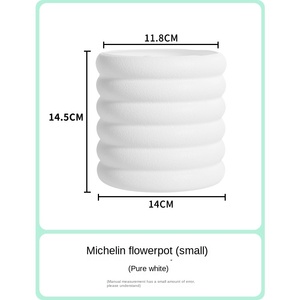 Maceta Creativa de Plástico Grueso, Tridimensional, Transpirable, con Transmisión de Luz, Blanca, Decorativa para Balcón - Product Image 6