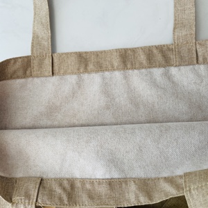 Promotion Custom Packaging Eco-Friendly Cotton Linen Handle Shopping <strong>Bag</strong> Travel Gift Tote Jute Burlap <strong>Hemp</strong> <strong>Bag</strong> - Product Image 4