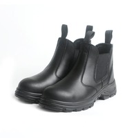 VITOSAFE Chaussures de Sécurité Chelsea Montantes en Cuir Véritable Haute Qualité avec Coque en Acier pour Hommes et Femmes