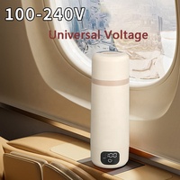 Bouilloire Électrique Intelligente Rechargeable en Céramique avec Revêtement Antiadhésif, Affichage LCD de la Température, Thermostat Intégré, Design Mignon et Féminin pour Usage Domestique