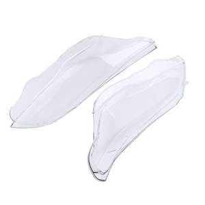 Couvre-phares pour BMW Série 5 E60 2004-2007, matériau PC, garniture d'éclairage avant gauche et droite - Product Image 3