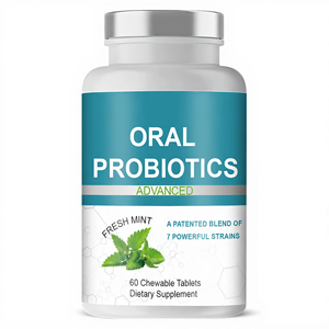 Probióticos Orales, Mezcla de 60 Tabletas Masticables, 7 Cepas, 6 Mil Millones de UFC, Suplemento Probiótico, Menta Fresca, Salud Bucal, Salud Digestiva para Adultos - Product Image 5