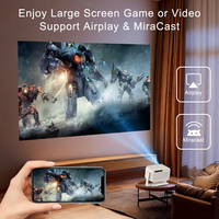 Vente chaude - Projecteur intelligent P21 - 400 lumens ANSI - 1080P Full HD - Portable - Android 14 - Projecteur à mise au point automatique pour le divertissement à domicile
