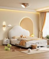 Ensemble de mobilier de chambre d'hôtel moderne de luxe 2026, ensemble de chambre à coucher moderne, ensemble de lit en cuir pour enfants