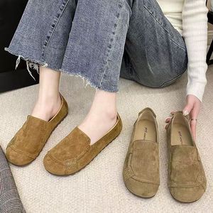 Mocassins plats rétro printemps/automne pour femmes grande taille Birkenstocks avec semelle intérieure en PU pour pieds larges et gros Offre Spéciale - Product Image 4