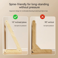 Kinghon Arbre à chat en bois de luxe moderne de conception récente, grand, durable, jouet interactif pour chats et chiens, utilisation en intérieur, carton