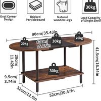 Table basse moderne et créative de luxe léger pour petits appartements et salons - Meubles de maison