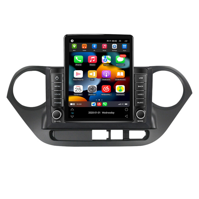 Tesla Android 9.7" IPS+2.5D+DSP Car Video for I10 2014-2017 4+64GB 4G LTE/WiFi GPS BT Radio OBD2 Mirror Dashboard Remote Control