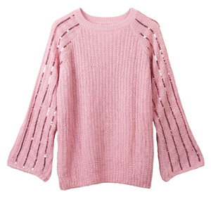 Suéter de Algodón para <span class=keywords><strong>Mujer</strong></span> al por Mayor, Color Sólido, Manga Larga, Tejido, Básico, Liso, Suave, Elegante - Product Image 4