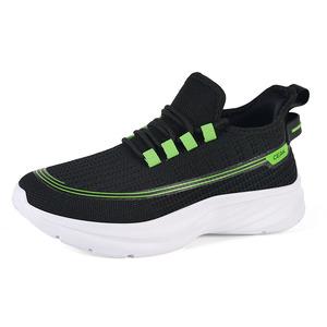Zapatillas Deportivas Casuales de Punto con Logotipo Personalizado al por Mayor, Zapatillas para <span class=keywords><strong>Hombre</strong></span>, Zapatillas para Correr - Product Image 1