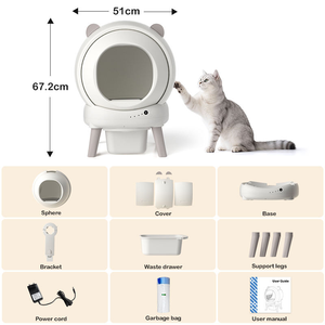 Best Selling <b>Litter</b> Pet Automatic <b>cat</b> Toilet House Selfcleaning <b>Litter</b> Box Elektrische Kattenbak - Product Image 2