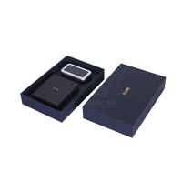 Boîte cadeau rigide personnalisée de luxe écologique réutilisable avec revêtement UV et lamination brillante pour montre connectée et écouteurs sans fil en carton ondulé