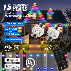 Wholesale 200ft 500ft IP68 Building Permanent Outdoor Pixel Point Lights DC 12V 24V Smart Wifi <b>Control</b> Led Christmas Lights - Product Image 1