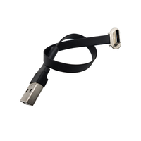 Câble d'extension flexible USB2.0 vers Type C à angle droit pour ordinateur portable, tablette, téléphone
