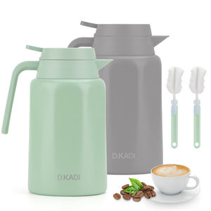 Thermos à café en acier inoxydable à double paroi isolé sous vide personnalisé de 1000 ml, couleur personnalisée, thermos à eau en métal - Product Image 1